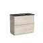Тумба под раковину SANCOS Либра напольная (Libra Floor) напольная, 100x45x85 c двумя ящиками оснащенными доводчиками, Дуб галифакс натуральный, арт. LB100FEG