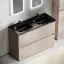 Тумба под раковину SANCOS Либра напольная (Libra Floor) напольная, 120x45x85 c двумя ящиками оснащенными доводчиками, Дуб галифакс натуральный, арт. LB120F-2EG