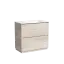 Тумба под раковину SANCOS Либра напольная (Libra Floor) напольная, 90x45x85 c двумя ящиками оснащенными доводчиками, Дуб галифакс натуральный, арт. LB90FEG