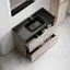 Тумба под раковину SANCOS Либра напольная (Libra Floor) напольная, 100x45x85 c двумя ящиками оснащенными доводчиками, Дуб галифакс натуральный, арт. LB100FEG