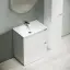 Тумба под раковину SANCOS Либра напольная (Libra Floor) напольная, 70x45x85 c двумя ящиками оснащенными доводчиками, белый глянец, арт. LB70FW