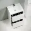 Тумба под раковину SANCOS Либра напольная (Libra Floor) напольная, 60x45x85 c двумя ящиками оснащенными доводчиками, белый глянец, арт. LB60FW