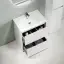 Тумба под раковину SANCOS Либра напольная (Libra Floor) напольная, 70x45x85 c двумя ящиками оснащенными доводчиками, белый глянец, арт. LB70FW