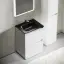 Тумба под раковину SANCOS Либра напольная (Libra Floor) напольная, 60x45x85 c двумя ящиками оснащенными доводчиками, белый глянец, арт. LB60FW