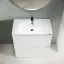 Тумба под раковину SANCOS Либра напольная (Libra Floor) напольная, 80x45x85 c двумя ящиками оснащенными доводчиками, белый глянец, арт. LB80FW