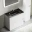 Тумба под раковину SANCOS Либра напольная (Libra Floor) напольная, 90x45x85 c двумя ящиками оснащенными доводчиками, белый глянец, арт. LB90FW