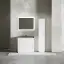 Тумба под раковину SANCOS Либра напольная (Libra Floor) напольная, 90x45x85 c двумя ящиками оснащенными доводчиками, белый глянец, арт. LB90FW