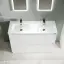 Тумба под раковину SANCOS Либра напольная (Libra Floor) напольная, 120x45x85 c двумя ящиками оснащенными доводчиками, белый глянец, арт. LB120F-1W