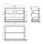 Тумба под раковину SANCOS Либра напольная (Libra Floor) напольная, 120x45x85 c двумя ящиками оснащенными доводчиками, белый глянец, арт. LB120F-1W