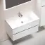 Тумба подвесная SANCOS Урбан (Urban) 90x45x50 c двумя ящиками оснащенными доводчиками, белый глянец, арт. UR90W