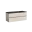Тумба подвесная SANCOS Урбан (Urban) 120x45x50 c двумя ящиками оснащенными доводчиками, Дуб галифакс натуральный, арт. UR120-1EG