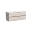 Тумба подвесная SANCOS Урбан (Urban) 120x45x50 c двумя ящиками оснащенными доводчиками, Дуб галифакс натуральный, арт. UR120-2EG