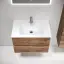 Тумба подвесная SANCOS Урбан (Urban) 70x45x50 c двумя ящиками оснащенными доводчиками, Дуб чарльстон, арт. UR70ECH