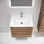 Тумба подвесная SANCOS Урбан (Urban) 60x45x50 c двумя ящиками оснащенными доводчиками, Дуб чарльстон, арт. UR60ECH