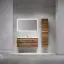 Тумба подвесная SANCOS Урбан (Urban) 120x45x50 c двумя ящиками оснащенными доводчиками, Дуб чарльстон, арт. UR120-1ECH