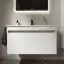 Тумба подвесная SANCOS Ум (Smart) 90x45x50 c двумя ящиками оснащенными доводчиками, белый глянец, арт. SM90W