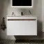 Тумба подвесная SANCOS Ум (Smart) 80x45x50 c двумя ящиками оснащенными доводчиками, белый глянец, арт. SM80W