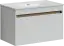 Тумба подвесная SANCOS Ум (Smart) 80x45x50 c двумя ящиками оснащенными доводчиками, белый глянец, арт. SM80W