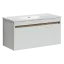Тумба подвесная SANCOS Ум (Smart) 100x45x50 c двумя ящиками оснащенными доводчиками, белый глянец, арт. SM100W