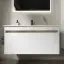 Тумба подвесная SANCOS Ум (Smart) 100x45x50 c двумя ящиками оснащенными доводчиками, белый глянец, арт. SM100W