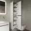 Шкаф-пенал SANCOS Ум (Smart) подвесной белый, 35x30x160 арт. PSM35W