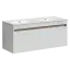 Тумба подвесная SANCOS Ум (Smart) 120x45x50 4 ящика оснащенными доводчиками, белый глянец, арт. SM120-2W