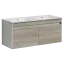 Тумба подвесная SANCOS Ум (Smart) 120x45x50 4 ящика оснащенными доводчиками, дуб бардолино/белый , арт. SM120-2E