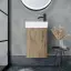 Тумба подвесная SANCOS Мини (Mini) 35x20x50 с распашной дверцей, внутри 1 полка, Дуб чарльстон, арт.MN35ECHR