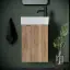 Тумба подвесная SANCOS Мини (Mini) 35x20x50 с распашной дверцей, внутри 1 полка, Дуб галифакс натуральный, арт.MN35EGR