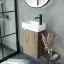 Тумба подвесная SANCOS Мини (Mini) 35x20x50 с распашной дверцей, внутри 1 полка, Дуб чарльстон, арт.MN35ECHR