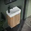 Тумба подвесная SANCOS Мини (Mini) 35x20x50 с распашной дверцей, внутри 1 полка, Дуб галифакс натуральный, арт.MN35EGL