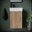 Тумба подвесная SANCOS Мини (Mini) 35x20x50 с распашной дверцей, внутри 1 полка, Дуб галифакс натуральный, арт.MN35EGL