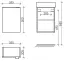 Тумба подвесная SANCOS Мини (Mini) 35x20x50 с распашной дверцей, внутри 1 полка, Дуб чарльстон, арт.MN35ECHL