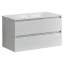Тумба подвесная SANCOS Сто (Cento) 90x45x50 c двумя ящиками оснащенными доводчиками, белый глянец, арт. CN90W