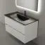 Тумба подвесная SANCOS Сто (Cento) 90x45x50 c двумя ящиками оснащенными доводчиками, белый глянец, арт. CN90W
