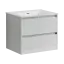 Тумба подвесная SANCOS Сто (Cento) 60x45x50 c двумя ящиками оснащенными доводчиками,белый глянец, арт. CN60W