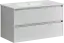 Тумба подвесная SANCOS Сто (Cento) 90x45x50 c двумя ящиками оснащенными доводчиками, белый глянец, арт. CN90W