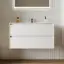Тумба подвесная SANCOS Сто (Cento) 90x45x50 c двумя ящиками оснащенными доводчиками, белый глянец, арт. CN90W