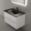 Тумба подвесная SANCOS Сто (Cento) 80x45x50 c двумя ящиками оснащенными доводчиками, белый глянец, арт. CN80W