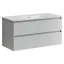 Тумба подвесная SANCOS Сто (Cento) 100x45x50 c двумя ящиками оснащенными доводчиками, белый глянец, арт.CN100W