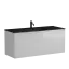 Тумба подвесная SANCOS Сто (Cento) 120x45x50 c двумя ящиками оснащенными доводчиками, белый глянец, арт. CN120-1W