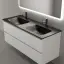 Тумба подвесная SANCOS Сто (Cento) 120x45x50 c двумя ящиками оснащенными доводчиками, белый глянец, арт. CN120-2W