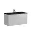 Тумба подвесная SANCOS Сто (Cento) 100x45x50 c двумя ящиками оснащенными доводчиками, белый глянец, арт.CN100W