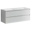 Тумба подвесная SANCOS Сто (Cento) 120x45x50 c двумя ящиками оснащенными доводчиками, белый глянец, арт. CN120-2W