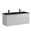 Тумба подвесная SANCOS Сто (Cento) 120x45x50 c двумя ящиками оснащенными доводчиками, белый глянец, арт. CN120-2W