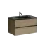Тумба подвесная SANCOS Сто (Cento) 80x45x50 c двумя ящиками оснащенными доводчиками, карпатская ель, арт. CN80KE