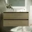 Тумба подвесная SANCOS Сто (Cento) 90x45x50 c двумя ящиками оснащенными доводчиками, карпатская ель, арт. CN90KE