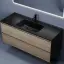 Тумба подвесная SANCOS Сто (Cento) 120x45x50 c двумя ящиками оснащенными доводчиками, карпатская ель, арт. CN120-1KE