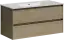 Тумба подвесная SANCOS Сто (Cento) 100x45x50 c двумя ящиками оснащенными доводчиками, карпатская ель, арт.CN100KE