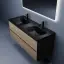 Тумба подвесная SANCOS Сто (Cento) 120x45x50 c двумя ящиками оснащенными доводчиками, карпатская ель, арт. CN120-2KE